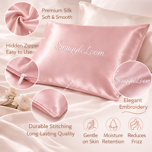 SnuggleLoom Silk Pillowcase