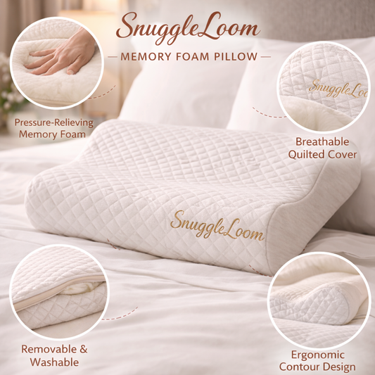 SnuggleLoom Memory Foam Pillow