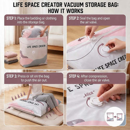 👑LAST DAY: 80% OFF⏰ High-capacity vacuum bags – No pump needed! 🎁