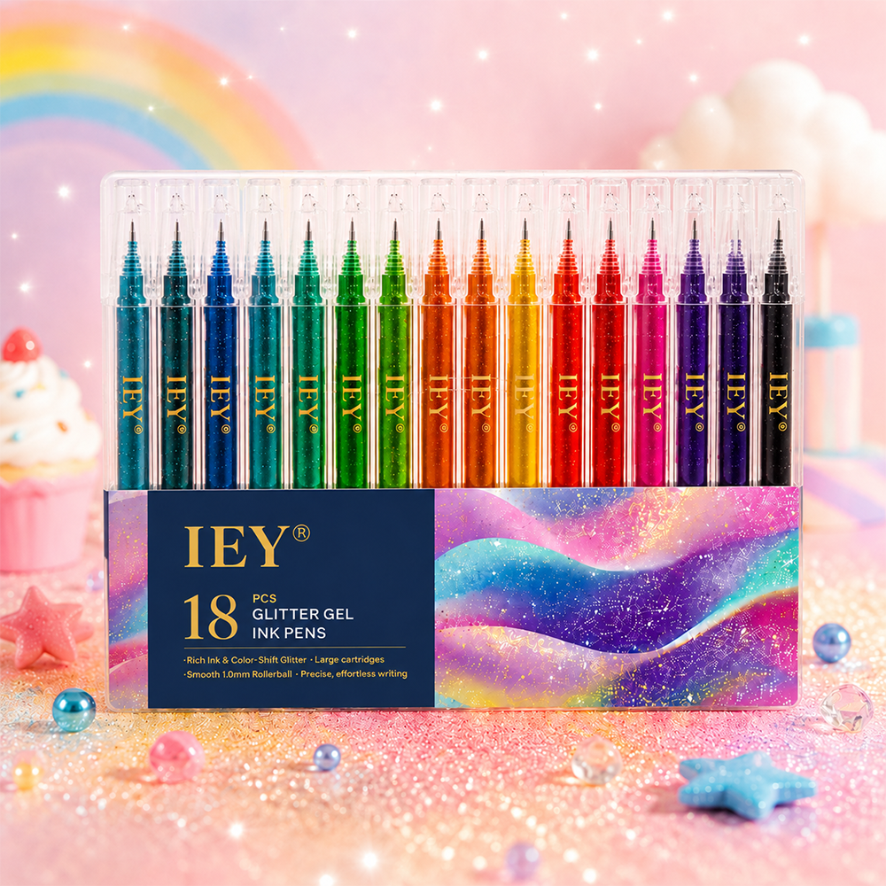 Popcorn IEY® 3D Puffy Pens 18-Color Set | Magical Coloring Pens That “Rise” After Drawing | Kids’ Early Learning DIY Craft Gift Set