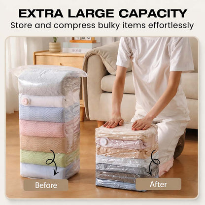 👑LAST DAY: 80% OFF⏰ High-capacity vacuum bags – No pump needed! 🎁