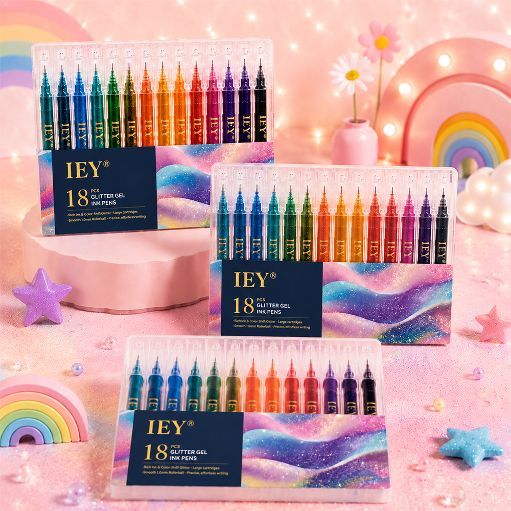 Popcorn IEY® 3D Puffy Pens 18-Color Set | Magical Coloring Pens That “Rise” After Drawing | Kids’ Early Learning DIY Craft Gift Set