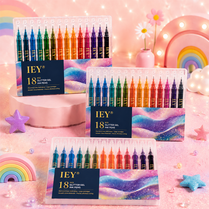 Popcorn IEY® 3D Puffy Pens 18-Color Set | Magical Coloring Pens That “Rise” After Drawing | Kids’ Early Learning DIY Craft Gift Set