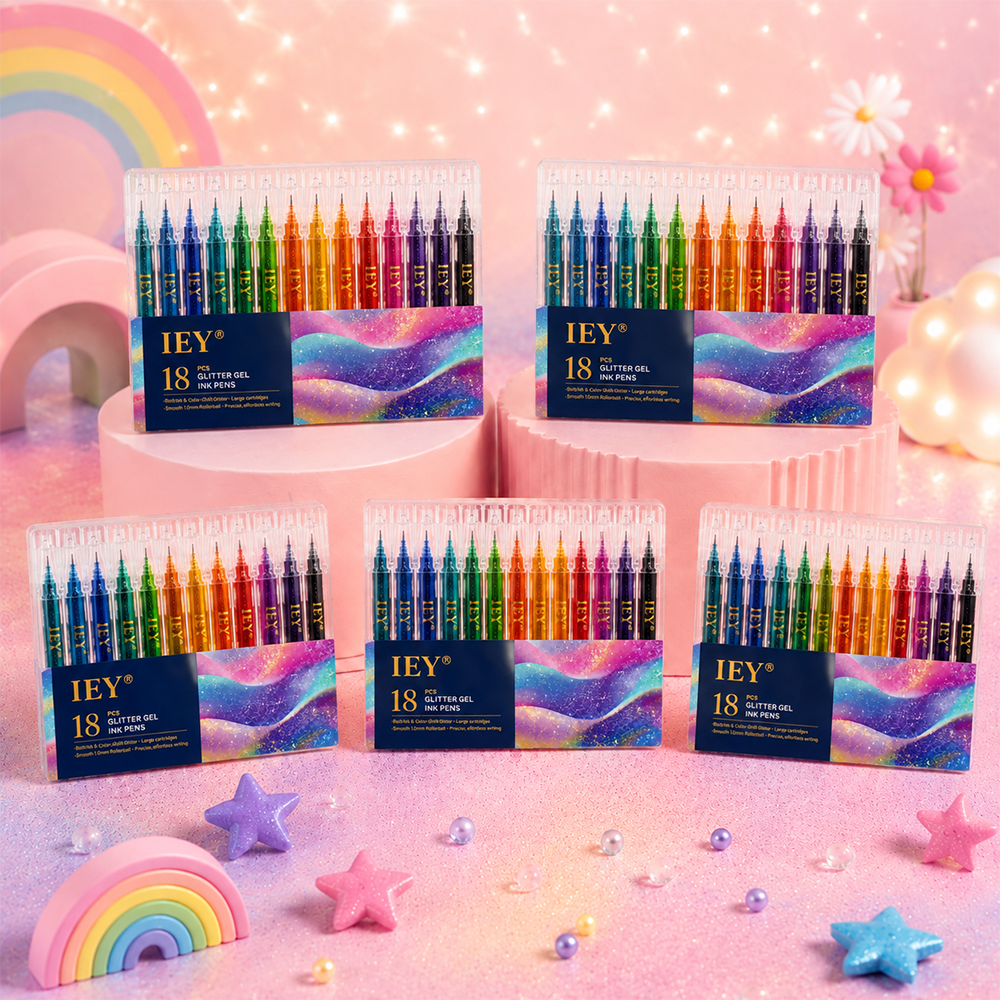 Popcorn IEY® 3D Puffy Pens 18-Color Set | Magical Coloring Pens That “Rise” After Drawing | Kids’ Early Learning DIY Craft Gift Set