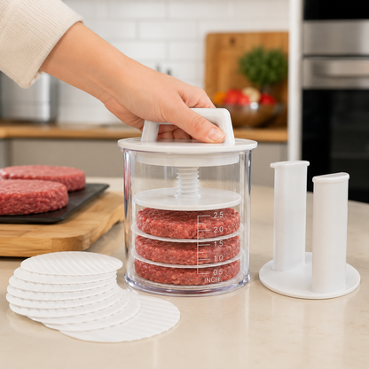 🍔 Multi-Function Patty Press | One-Press Uniform Patties | 🏠 Home Burgers • 🏕️ Camping • 🔥 BBQ • 🥩 Meal Prep