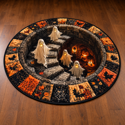 3D Vortex Halloween Rug: Watch Your Step… If You Dare!