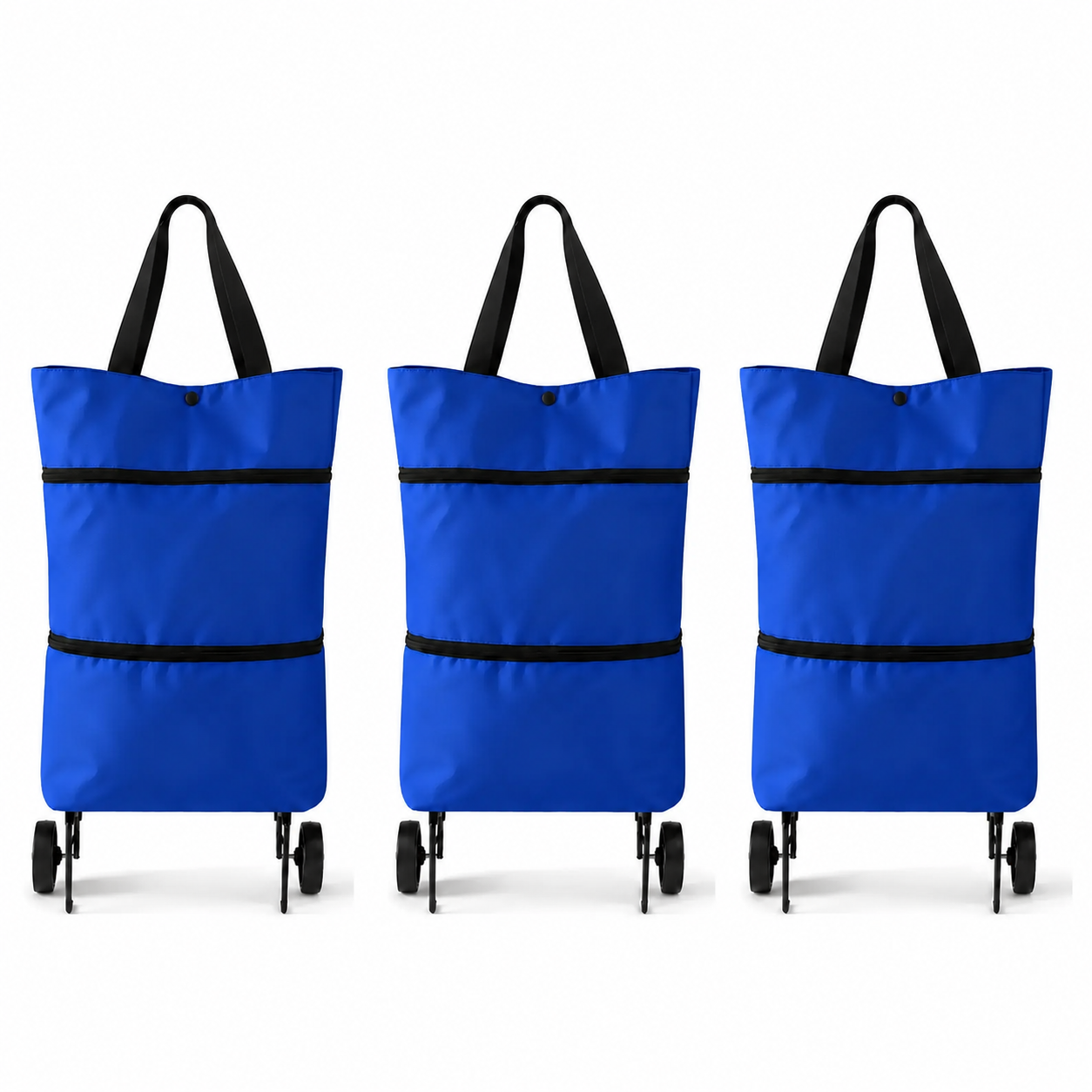 🛒Foldable shopping trolley – Practical shopping bag with wheels for daily shopping