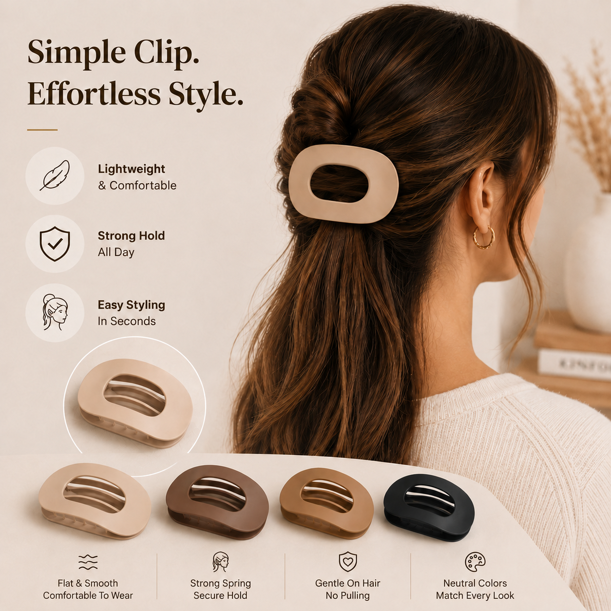 Flat Hair Clip – Effortless Style in Seconds