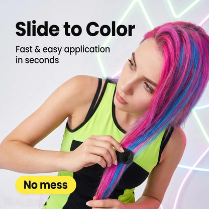 Washable Temporary Hair Chalk Set - Portable, Non-toxic Hair Color Powder for Sports Events, Festivals, Cosplay campingessentials