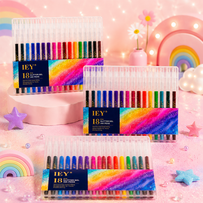 Popcorn IEY® 3D Puffy Pens 18-Color Set | Magical Coloring Pens That “Rise” After Drawing | Kids’ Early Learning DIY Craft Gift Set
