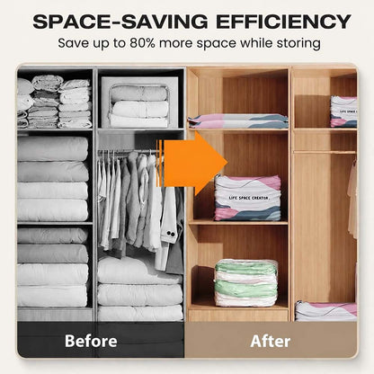 👑LAST DAY: 80% OFF⏰ High-capacity vacuum bags – No pump needed! 🎁