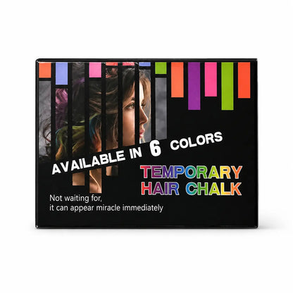 Washable Temporary Hair Chalk Set - Portable, Non-toxic Hair Color Powder for Sports Events, Festivals, Cosplay campingessentials