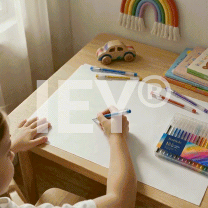 Popcorn IEY® 3D Puffy Pens 18-Color Set | Magical Coloring Pens That “Rise” After Drawing | Kids’ Early Learning DIY Craft Gift Set