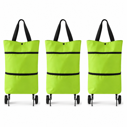 🛒Foldable shopping trolley – Practical shopping bag with wheels for daily shopping