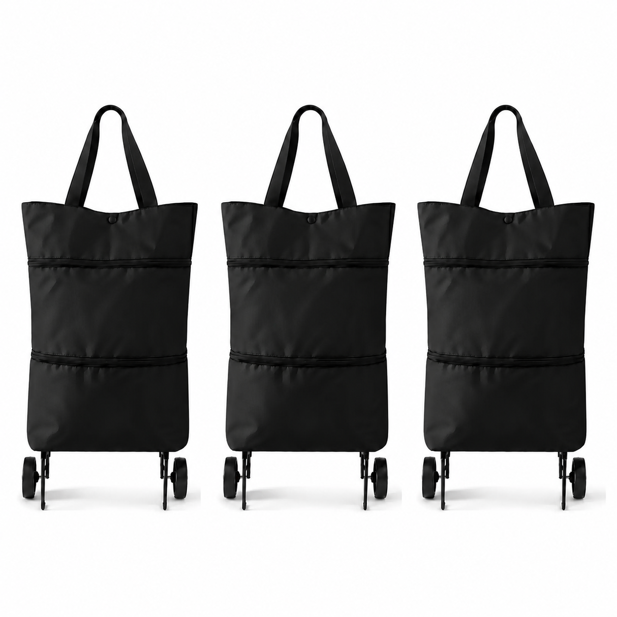🛒Foldable shopping trolley – Practical shopping bag with wheels for daily shopping