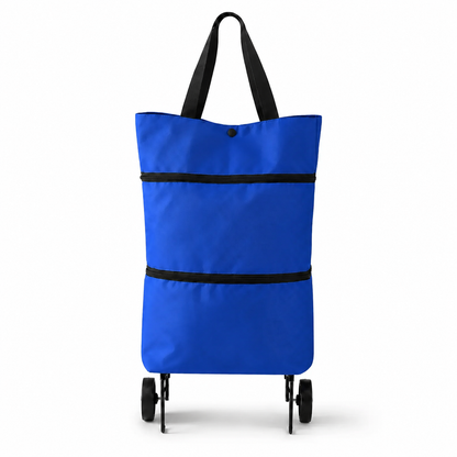 🛒Foldable shopping trolley – Practical shopping bag with wheels for daily shopping