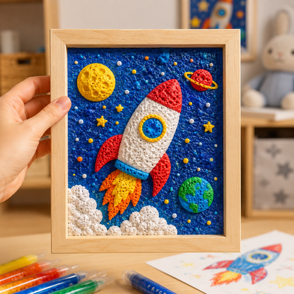 Popcorn IEY® 3D Puffy Pens 18-Color Set | Magical Coloring Pens That “Rise” After Drawing | Kids’ Early Learning DIY Craft Gift Set
