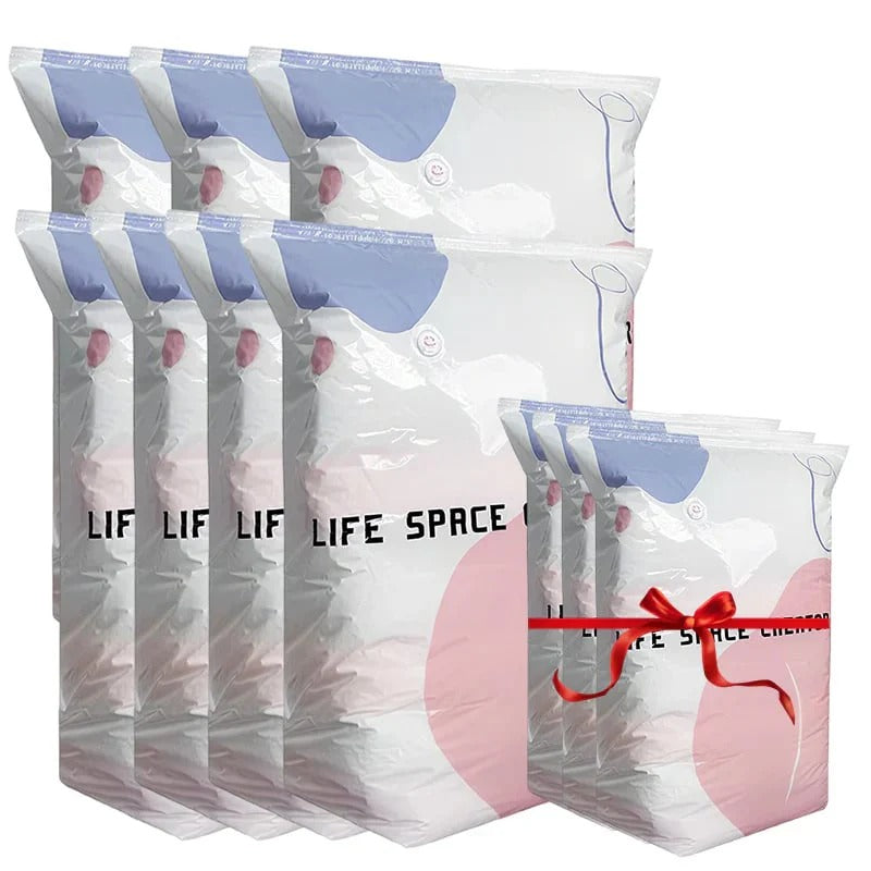 👑LAST DAY: 80% OFF⏰ High-capacity vacuum bags – No pump needed! 🎁